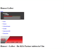 Tablet Screenshot of hanser-leiber.de